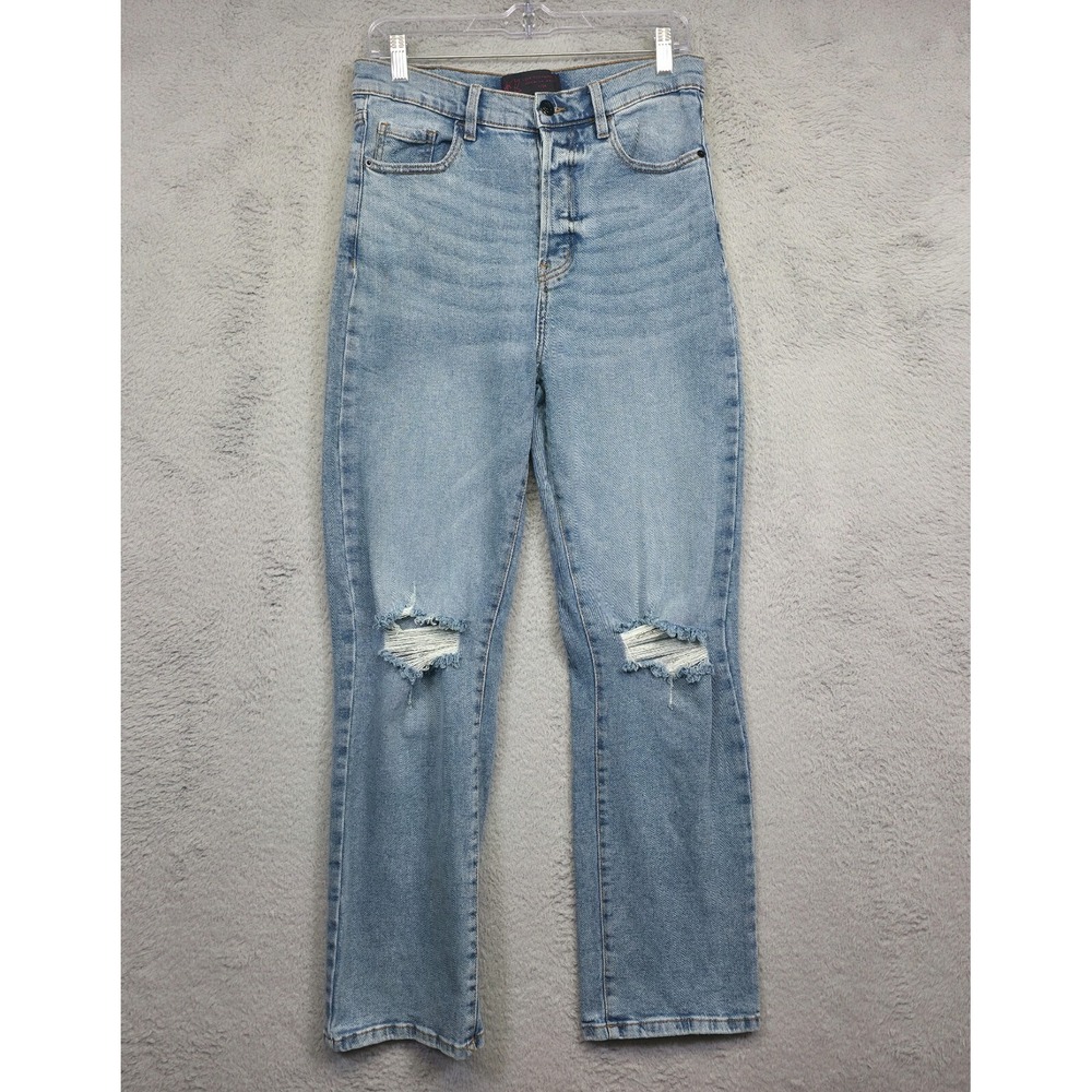 Love for Humanity Jeans Womens 28 Blue High‎ Rise Distressed Denim Medium Wash